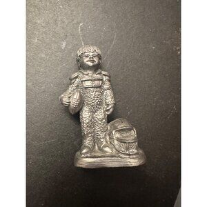 Michael  Ricker Pewter Figurine Boy With Football & Helmet 287 Collectible